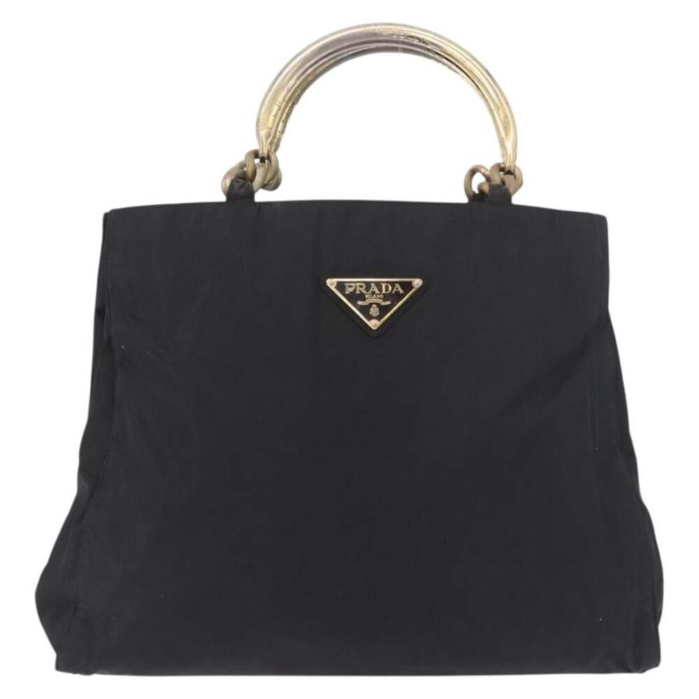 Prada Nylon Galleria Handbag Black